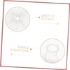 NUOBESTY Bedroom Lampshade White Table Lampshade Umbrella Shape Easy to