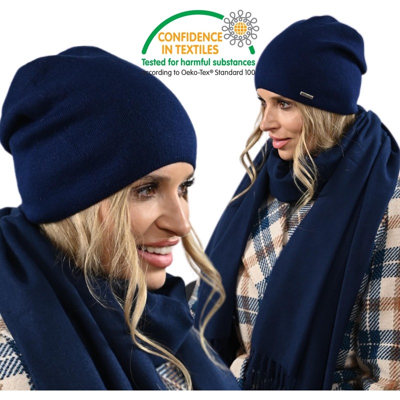 Alur EKO Women's Beanie Winter Hat Knitted Hat Warm Elastic