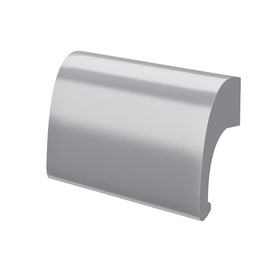 MS Fittings Balcony access Pull handle Patio door handle Deluxe - Aluminum - various colors - Silver anodized - F1