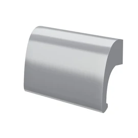 MS Fittings Balcony access Pull handle Patio door handle Deluxe - Aluminum - various colors - Silver anodized - F1