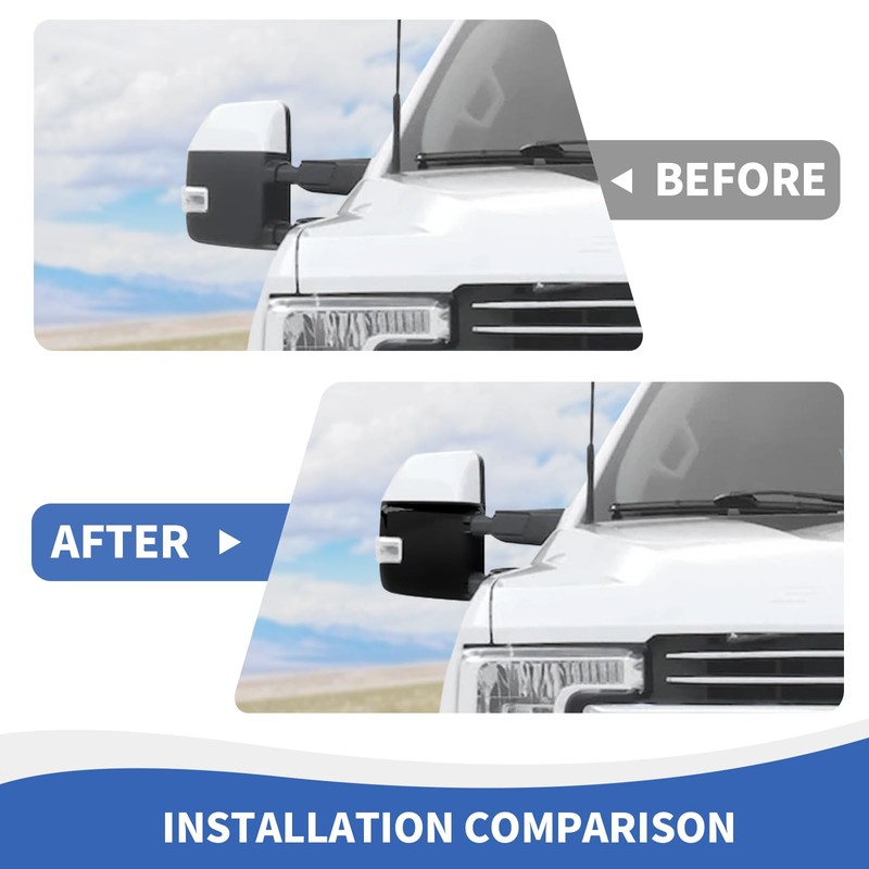 RAZPOY Rearview Mirror Cover Side Mirror Shell Trim Compatible with
