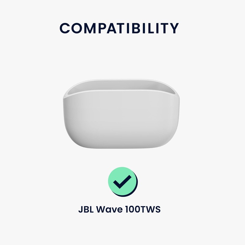 kwmobile Case Compatible with JBL Wave 100TWS Case - Silicone