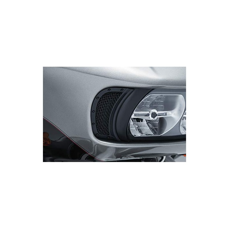 Kuryakyn Mesh Headlight Vent Accents for '15-'19 Road Glide, Satin