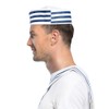 Boland BV Navy Sailor Doughboy Hat, White/Navy