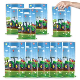 Egami 30Packs Tractor Party Gift Bags Candy Bags Farm Party Decoration Tractor Theme Birthday Party Supplies