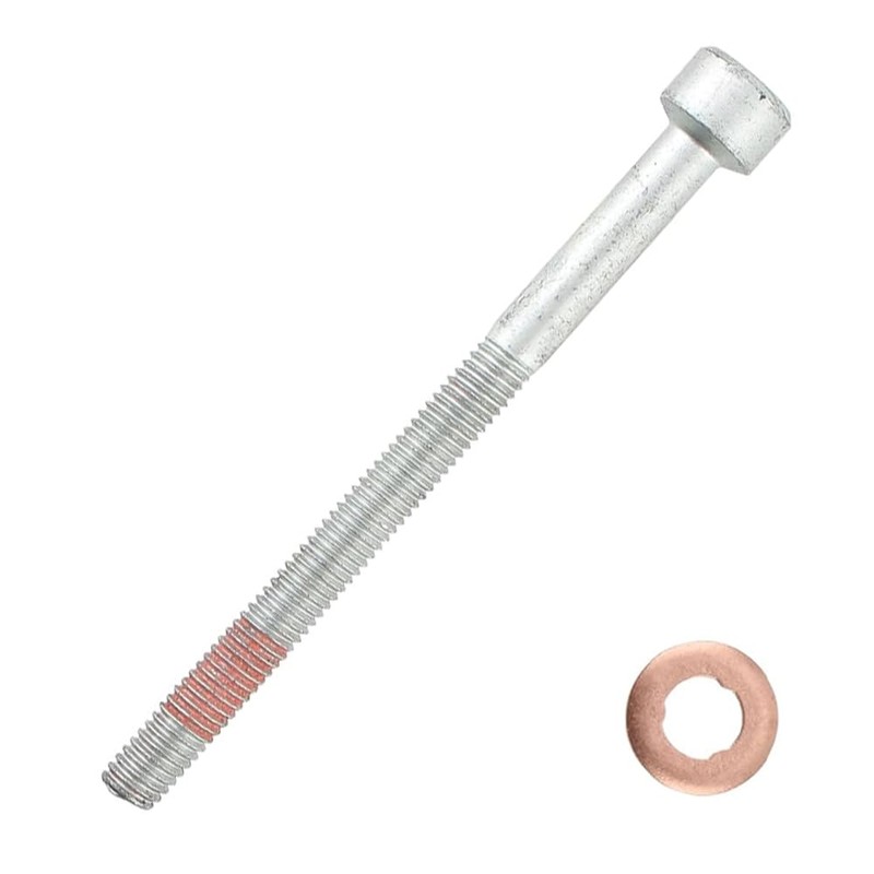 Sarini 4pcs Bolts, Injector Bracket Bolts with 4 Washers for