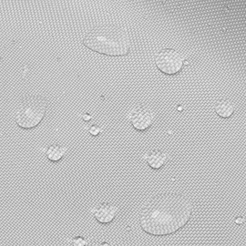 Polyester fabric, waterproof fabric, sold by the metre, 2 m x 160 cm, awning fabric, canvas and upholstery fabric, furniture fabric, lining fabric, canvas and curtain fabric, light grey, Oeko-Tex