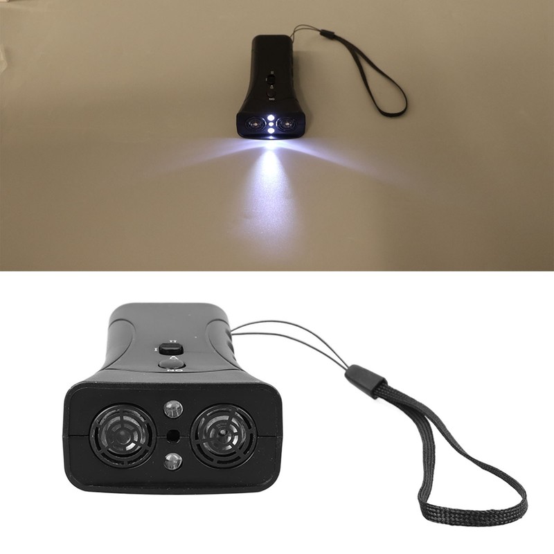 Dog Repeller Dual Sensor Ultrasound LED Light Laser Dog Deterrent