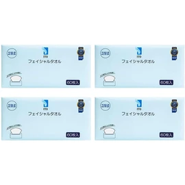 ITO Facial Towels, Set of 4, Sensitive Skin; Set of 4, Acne Prevention, Disposable Towels, Rough Skin