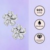 Quiges Earrings 925 Silver Stud Earrings Set Star Shape with
