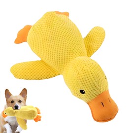 TFSZE Toy Duck for Dogs, Anti-Stress Duck for Dogs, Plush Chew Toy for Dogs, Quiet, Suitable for Medium/Small Dogs, Anti-Stress Toy for Calming and Entertainment (M)