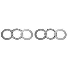 sourcing map AXK3552 Thrust Needle Roller Bearings with Washers 35mm Bore 52mm OD 2mm Width 2pcs