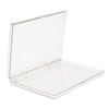 Gary Plastic Packaging Clear Hard Plastic Hinged Lid Box, Keepsake