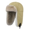 Clakllie Winter Warm Aviator Hat Aviator Hat with Faux Leather