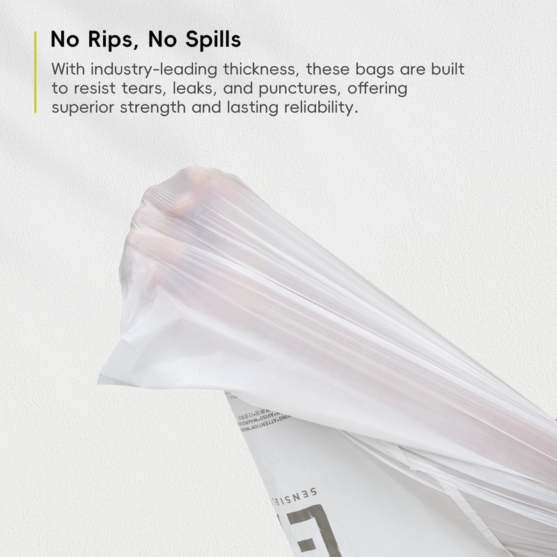 EKO 13 Gallon / 40-60 Liter,110 Count Drawstring Trash Bags,