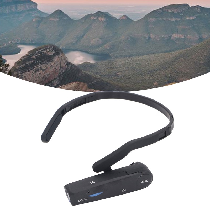 EP6 PLUS 4K Head Mounted Camera Wearable Video Camera 30FPS