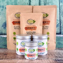 Organic Turmeric with Organic Black Pepper Capsules 515mg The Natural Health Market (120 Capsules)