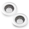 CORNERJOY 2PCS Bathtub Drain Strainer Cover - 2.84 inch Stainless