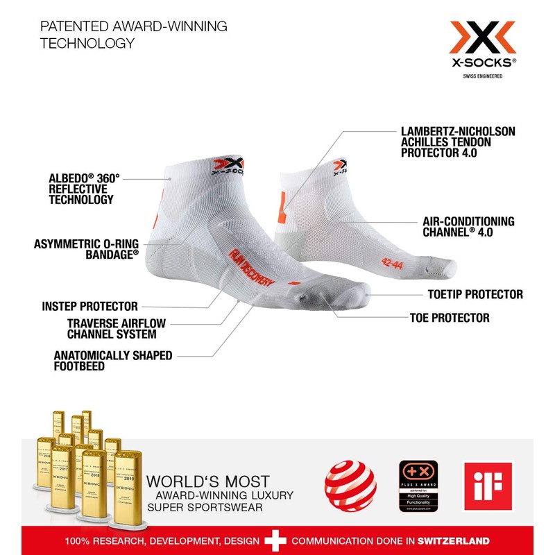 X-Bionic Unisex Functional Socks Run Discovery New Running Socks