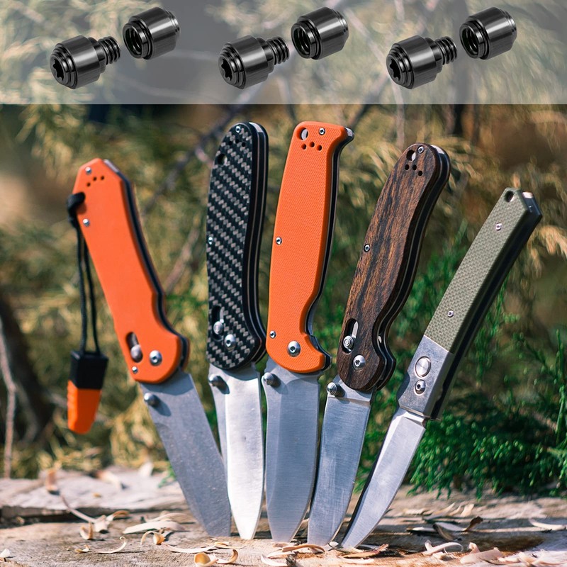 SAVITA 3 Sets Thumb Studs, Titanium Screws Replacement Thumb Studs