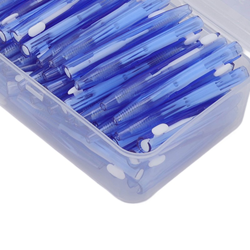 60Pcs Interdental Brush Practical Slim Braces Cleaner with PP Handle