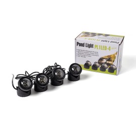 Jebao Underwater Fountain Pond Submersible LED Light with Photocell Sensor, Set of 4