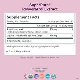 Pure Synergy Extracto de Resveratrol Superpuro
