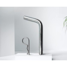 Bent Hitch Pin, Trailer Hitch Pin & Clip for Trailer Hitch Receiver, Towing Components, Tow Bar Pin for Trailer Plug Hitch (12.70 x 76 mm)