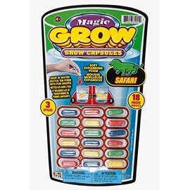 Ja-Ru Magic Grow, 18 Capsules, Safari Animals, 3-pack (54 Capsules in Total)