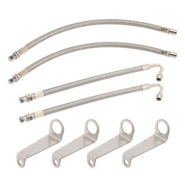 Wanzuwbip Double Tires Air Inflation Kit, Valve Stem Extension, Tube, Extenders, Brackets, Tires Air Inflation Adaptor for Tire Inspection