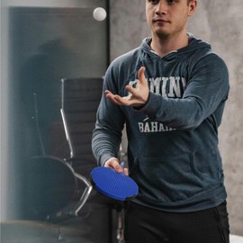 LARCA Raqueta de Ping Pong Profesional de Resina Termoestable Resistente a Cualquier Clima (Mayor Control y Velocidad en Tus Juegos), Tennis Paddle, Tenis de Mesa, Ping Pong, Color Azul | Aussen X10