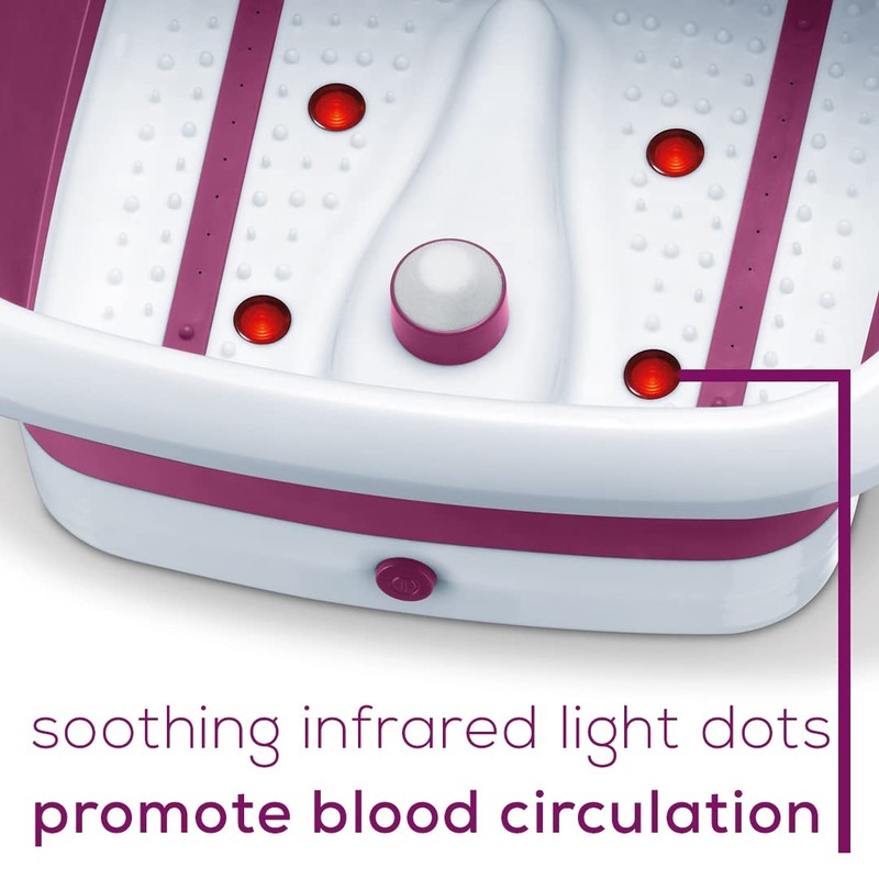 Beurer Foot Spa with Vibration and Bubble Massage | Collapsible