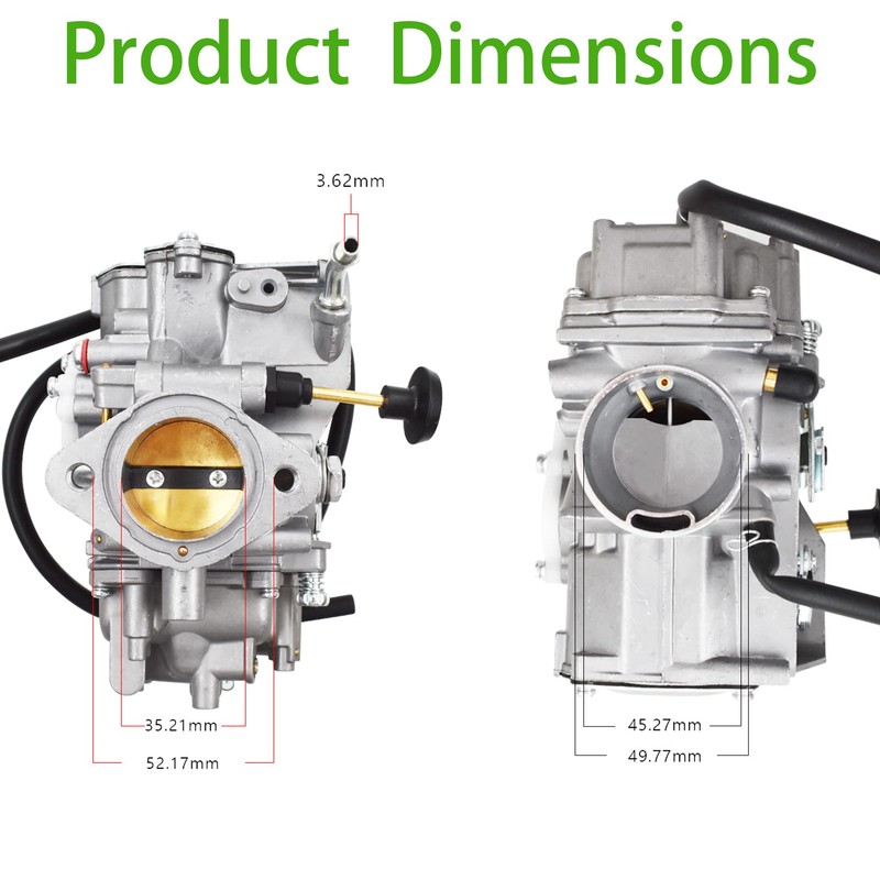 Carburetor Carb with Intake Boot Replacement for Yamaha Big Bear