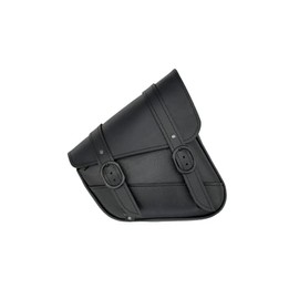 Dowco Willie & Max Black Jack Swingarm Bag - Black Buckle - Dual Shock - Sportster,10.5" x 11.5" x 4.5"