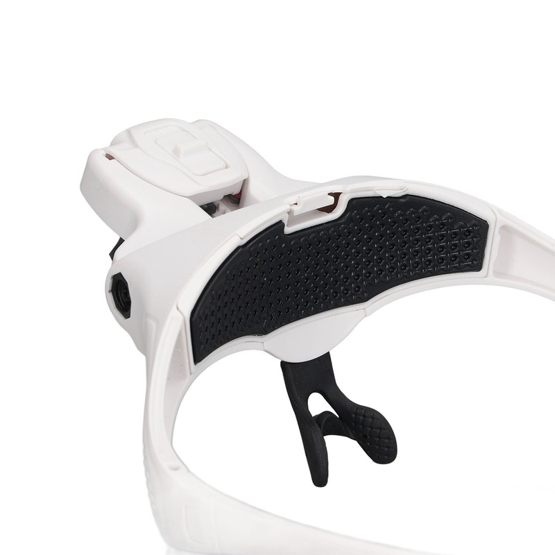Headband Magnifier 4 LED Bright Lights 5 Detachable Optical Lenses