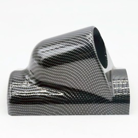 LEXOR Pillar Meter Holder Panel Cover Case for Right Handle, Universal Defie Auto Gauge, Boost, Water Temperature, Retrofitable, 2.0 inches (52 mm), 1 Row, Single, Carbon Style