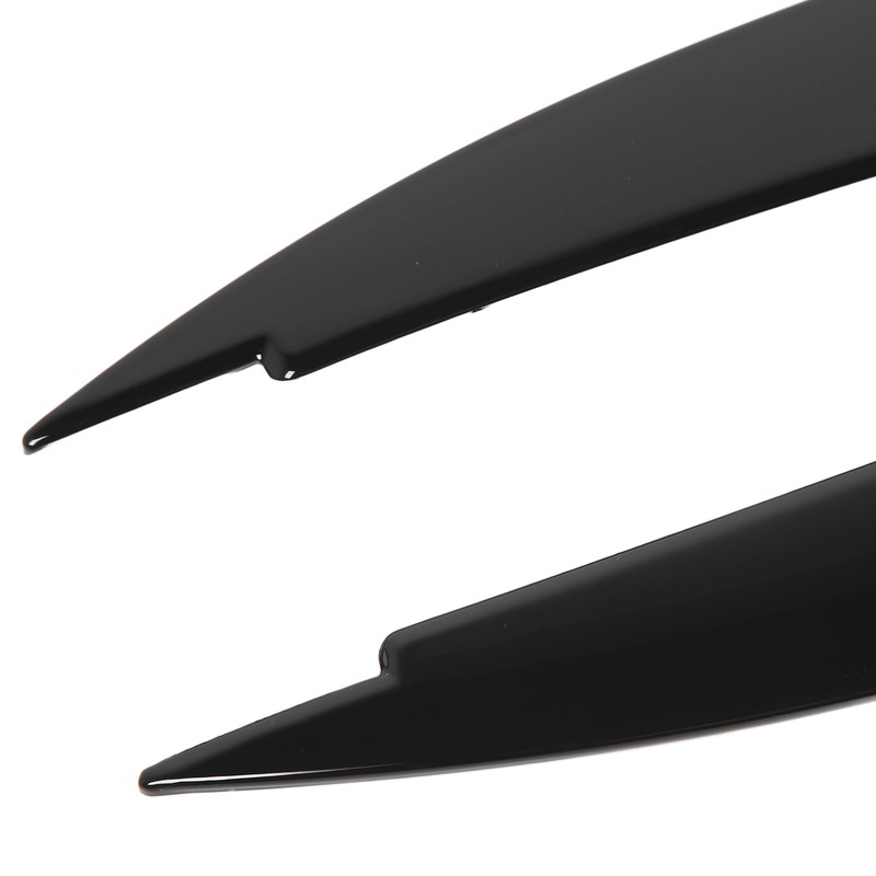 2 Pcs Headlight Eyebrow Front Left Right Light Eyelid Trim