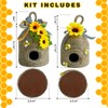 Bigger Bee Hive Decor,2 Pack Bumble Bee Rustic Decor Hive,Natural