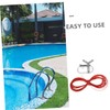 Levemolo 1set Heavy Duty Pool Cover Winch Kit Cable Self-Locking