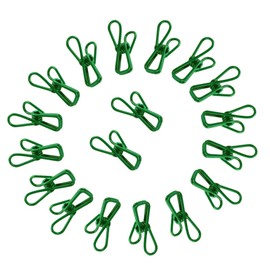 30 Pcs 2 Inch Green Chip Clips, PVC Coating High Elasticity Strength Steel Clothes Pins, Food Clips and Bag Clips