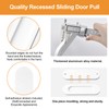 MOROBOR Self-Stick Oval Sliding Door Pulls, 2pcs Aluminum Alloy Hidden