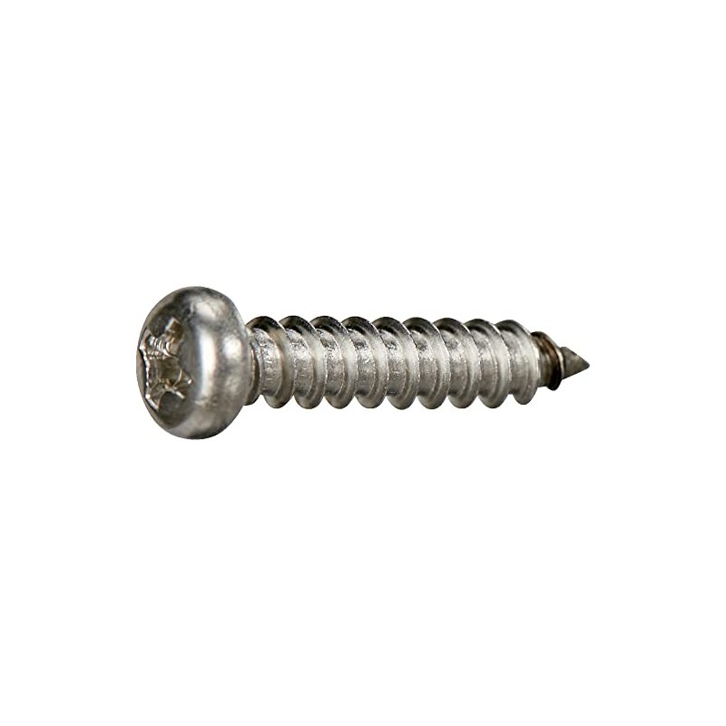Trusco Y835-0520 Pan Head Tapping Screws, 1 Type A, Stainless