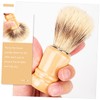 Minkissy 6pcs Beard Brush for Men Wood Handle Shaving Brush