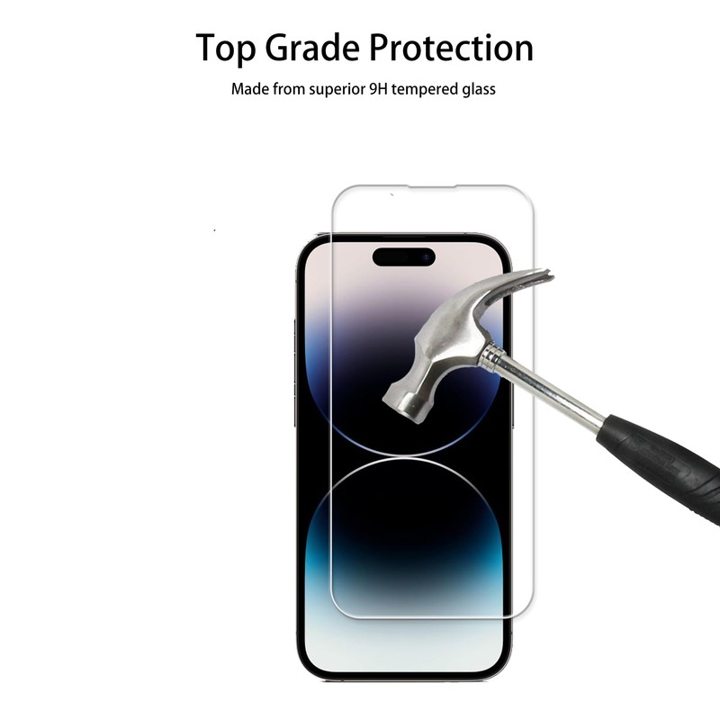 HKKAIS Easy Alignment Frame Designed For iPhone14 Pro Max Tempered