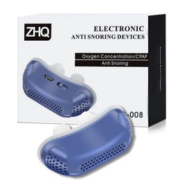 Electric Anti Snoring Device, Snoring Solution for Men and Women, Twin Turbine with 6 Adjustable Wind Speeds, Compact and Portable Electric Snore Stopper, Suitable for All Nose and Face Shapes