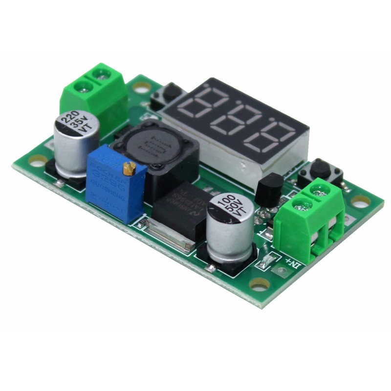DIGISHUO 2pcs LM2596 Adjustable Voltage Regulator 4.0-40V to 1.25-37V DC