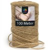 OfficeTree® Craft Cord 100 m Roll Jute Twine - High-Quality
