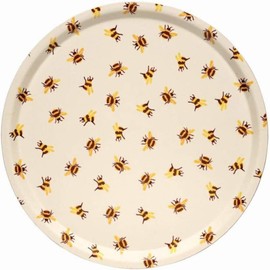 Emma Bridgewater Bumblebee Large Round Birch Tray, 38cm, BEE8000