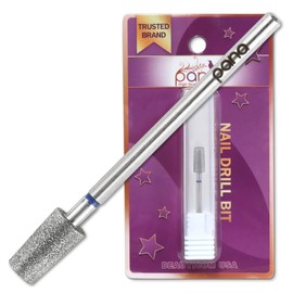 PANA 3/32" Diamond Carbide Cone Bit- Style 15, Medium Grit - Professional Cuticle Nail Drill Bits for Acrylic Gel Nails Dry Manicure Pedicure Shape Remove Tools