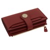 Travelambo Wallets Women RFID Large Capacity Luxury Waxed Leather Clutch